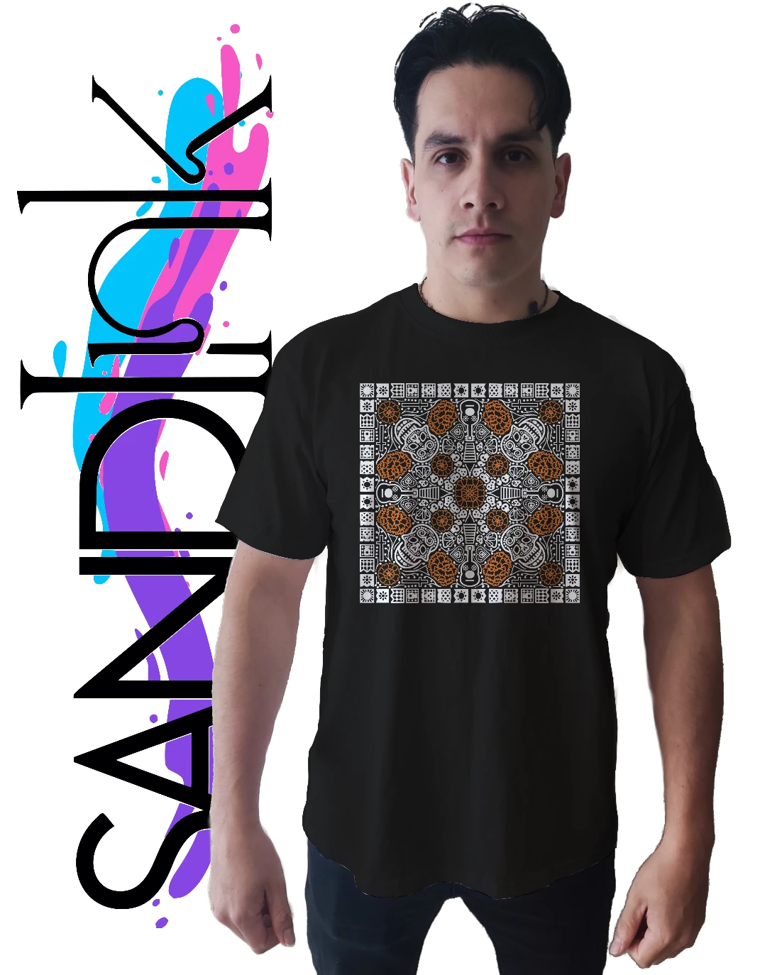 Playera diseño día de muertos