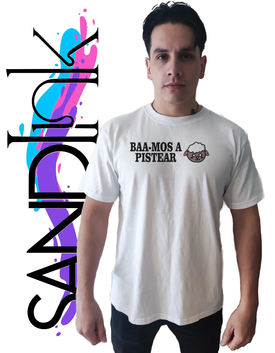 Playera diseño baamos a pistear