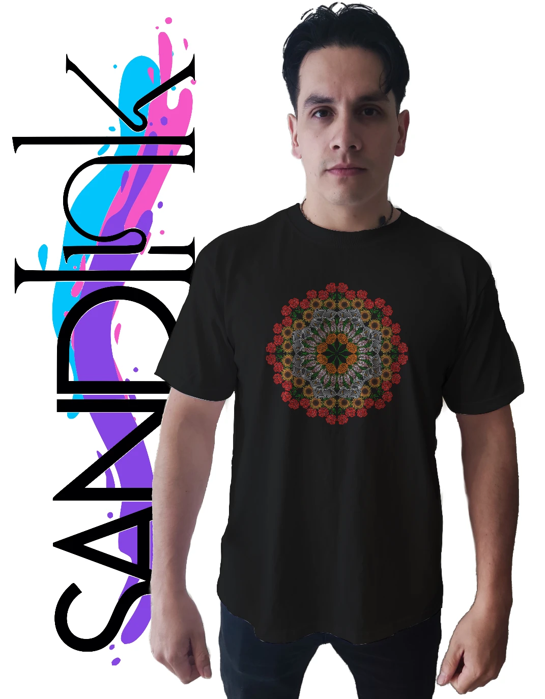 Playera diseño floral